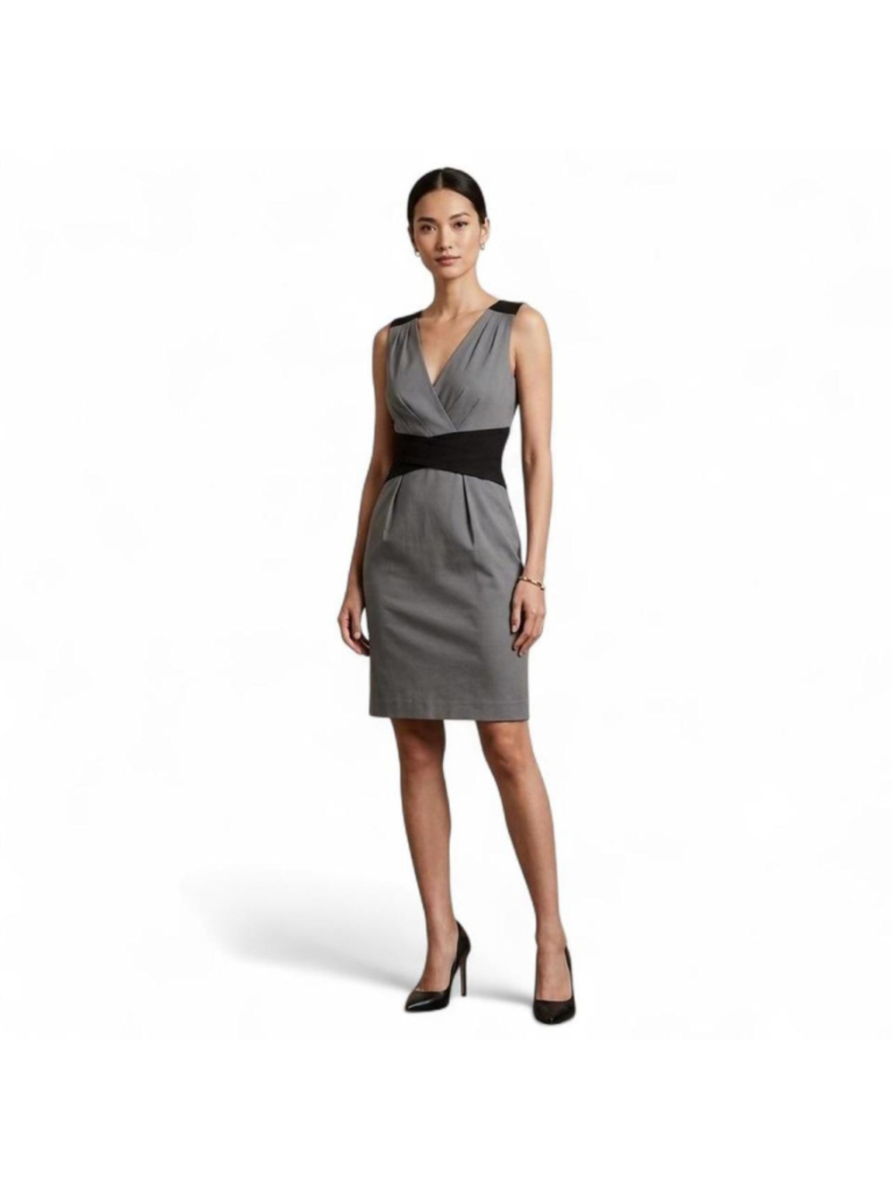 Banana Republic Grey/black dress, Vintage, 2009